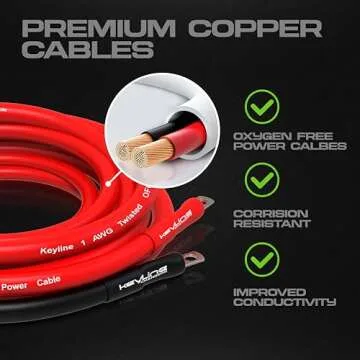 Dual Battery Isolator Kit, 140 Amp 12v Voltage Sensitive Relay (VSR), Automatic Disconnect Switch | Cars, RV, UTV, ATV, Marine Switches for Bateries by KeyLine Chargers