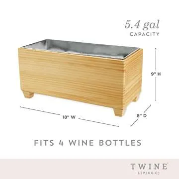 Twine Rustic Farmhouse Beverage Tub - 5.4 Gallons of Fun