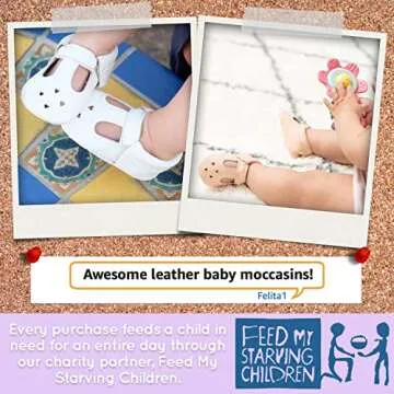 BirdRock Baby Mary Jane Moccasins - Genuine Leather Soft Sole Baby Girl Shoes for Newborns, Infants,...