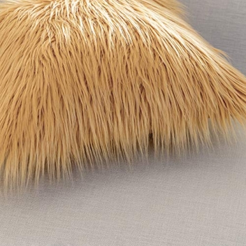 Stylish Ashler Faux Fur Throw Pillow Covers for Cozy Decor