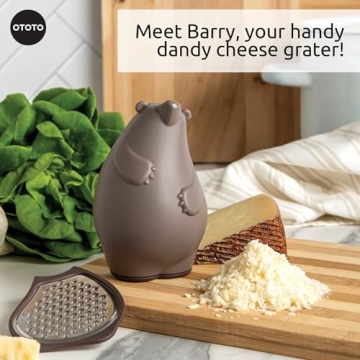 OTOTO Barry the Bear Box Cheese Grater - Cute & Functional Tool