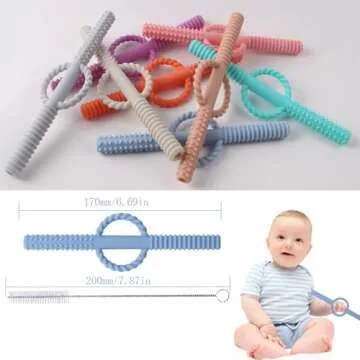 Teething Tubes for Infants - Safe Chewing Toys for Relief