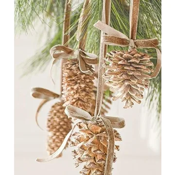 Khaki Velvet Ribbon 5/8'' 25 Yards for Crafting and Decorations