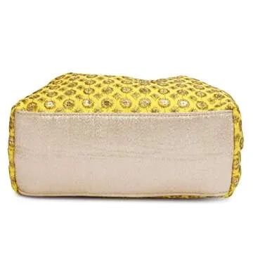 Elegant Yellow Potli Bag for Weddings and Parties