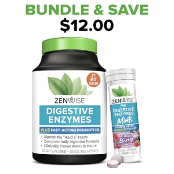 Zenwise Digestive Enzymes for Optimal Gut Health - 180 CT
