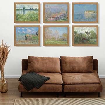 Claude Monet Prints (6),Modern Wall Art Victorian Illustration UNFRAMED Modern Decorations,Antique Decor Boho Abstract Set Aesthetic,Boy Girls Teen Kids Baby,AC-1103-11x17