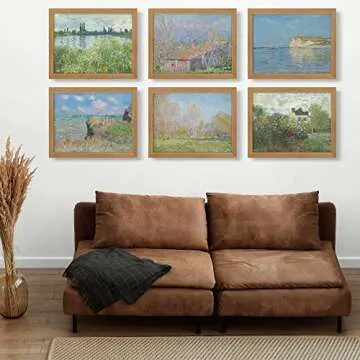 Claude Monet Prints (6),Modern Wall Art Victorian Illustration UNFRAMED Modern Decorations,Antique Decor Boho Abstract Set Aesthetic,Boy Girls Teen Kids Baby,AC-1103-11x17