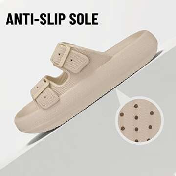 Beslip Cloud Slides - Adjustable & Comfortable Sandals for Women