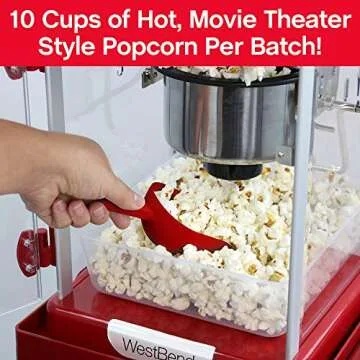 Vintage Style Popcorn Popper - Perfect for Movie Nights