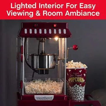 Vintage Popcorn Machine - West Bend Wheeled Cart