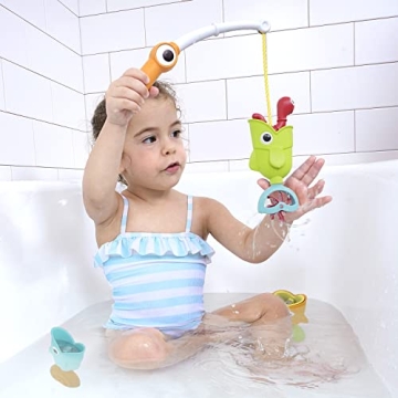 Yookidoo Magnetic Fishing Pole Bath Toy for Kids