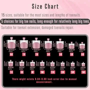 NOVO OVO French Tip Toe Nail Tips for Effortless Pedicures