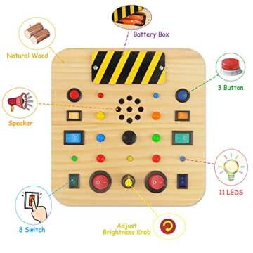 Cieyan Busy Board Montessori Toys for Toddlers 1-3