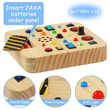 Cieyan Busy Board Montessori Toys for Toddlers 1-3