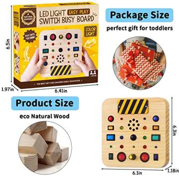 Cieyan Busy Board Montessori Toys for Toddlers 1-3