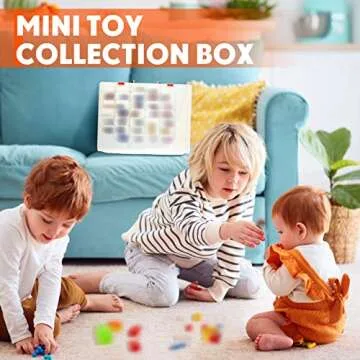 Juexica 48 Grids Clear Organizer Box for Toys & Crafts