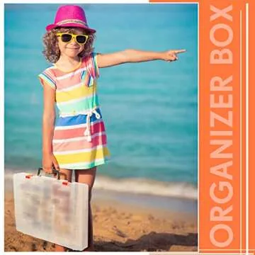 Juexica 48 Grids Clear Organizer Box for Toys & Crafts