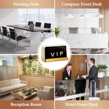 Nipole Stylish Brushed Gold Business Card Holder