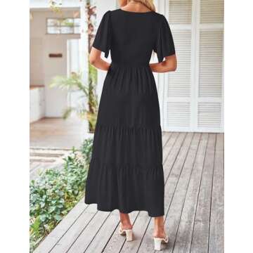 Stylish ZESICA Women’s Summer Midi Dress - Flowy & Comfortable