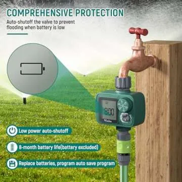 Vimlinc Programmable Sprinkler Timer with Rain Delay Feature