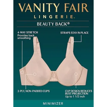 Vanity Fair Minimizer Bra for Comfort and Support