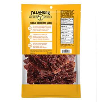 Tillamook Keto Friendly Zero Sugar Beef Jerky - Original 6.5oz