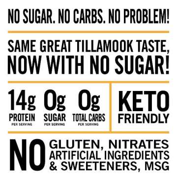 Tillamook Keto Friendly Zero Sugar Beef Jerky - Original 6.5oz