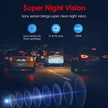 VIOFO A129 Pro Duo 4K Dual Dash Cam 3840 x 2160P Ultra HD 4K Front and 1080P Rear Car WiFi Dash Camera 8MP Sensor GPS, Buffered Parking Mode, G-Sensor, Motion Detection, WDR, Loop Recording