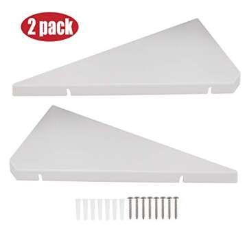Evron Easy Mount Corner Shelves - Set of 2