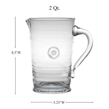 Juliska Berry & Thread Glass Pitcher