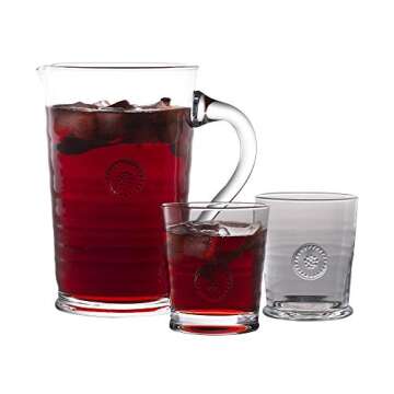 Juliska Berry & Thread Glass Pitcher