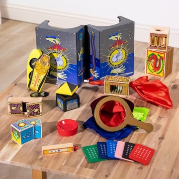 Melissa & Doug Deluxe Wooden Magic Set 10 Classic Tricks