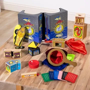 Melissa & Doug Deluxe Wooden Magic Set 10 Classic Tricks