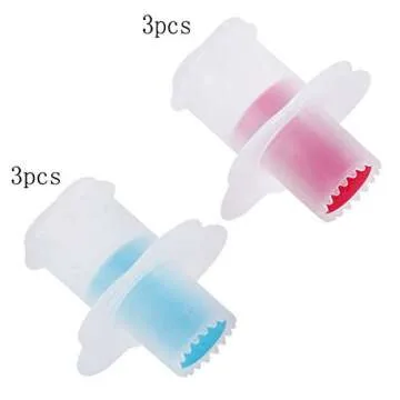 6 Pack Cupcake Plunger Cutter Pastry Corer Plunger Cutter Pastry Corer Decorating Divider Cake Filler Tool (3 Red+3 Blue)