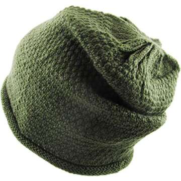 KBW-253 Unisex Waffle Knit Beanie for Winter Warmth