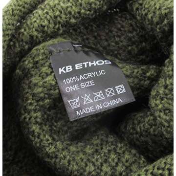 KBW-253 Unisex Waffle Knit Beanie for Winter Warmth
