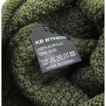 KBW-253 Unisex Waffle Knit Beanie for Winter Warmth