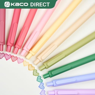 Kaco PURE Gel Pens 20 Color Ink Assorted for Journaling