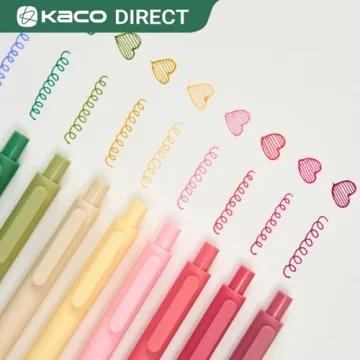 Kaco PURE Gel Pens 20 Color Ink Assorted for Journaling