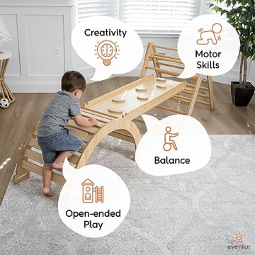 Avenlur Hazel 5-in-1 Montessori Indoor Climbing Gym for Kids