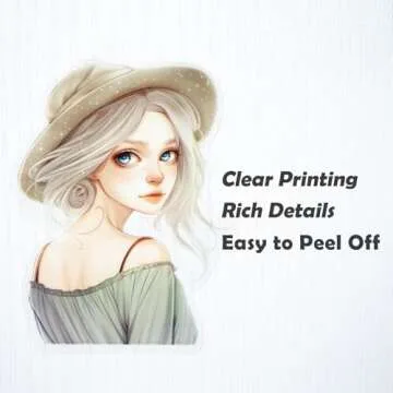 JOYCHOIC Scrapbook Stickers Set, 84Pcs PET Emotion Stickers for Journaling and Scrapbooking, Junk Journal Supplies, Aesthetic Transparent Materials, Ephemera People Women Ladies Planner DIY Arts Craft