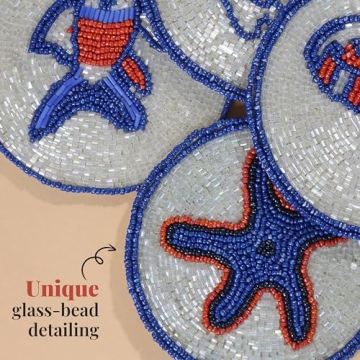 Shop Folkulture Beaded Coasters for Stylish Home Decor
