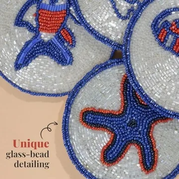 Shop Folkulture Beaded Coasters for Stylish Home Decor