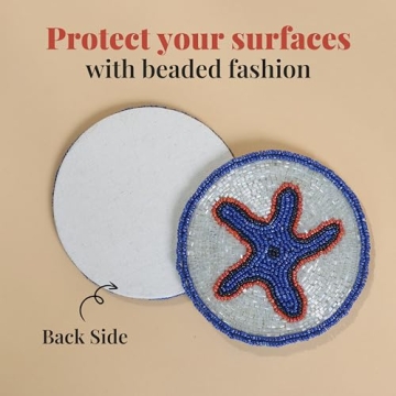 Shop Folkulture Beaded Coasters for Stylish Home Decor