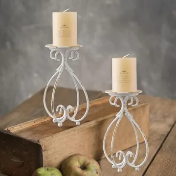 SOFE Farmhouse Cast Iron Candle Holder – Rustic Decor