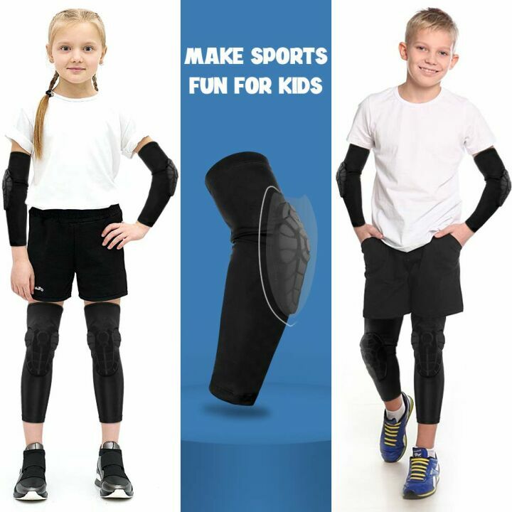 Kids Compression Knee & Elbow Pads for Sports