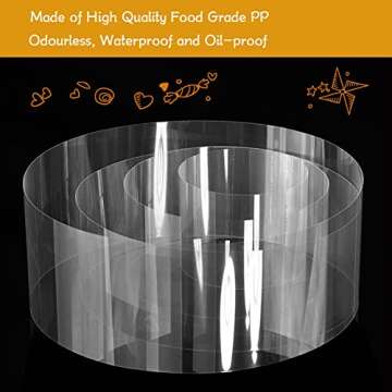 YQL Cake Collar Roll 10 Inch Acetate Sheet for Baking