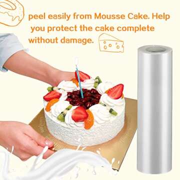 YQL Cake Collar Roll 10 Inch Acetate Sheet for Baking
