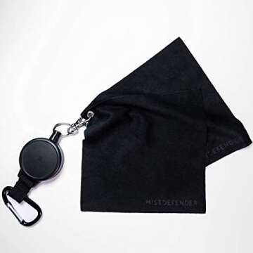 MistDefender Lens Cloth and Retractable Reel for Outdoor Photography | Camera Lenses | Eyeglasses | ...
