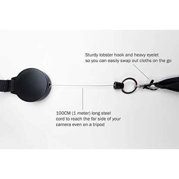 MistDefender Lens Cloth and Retractable Reel for Outdoor Photography | Camera Lenses | Eyeglasses | Electronics | Outdoor Sport Goggles and More